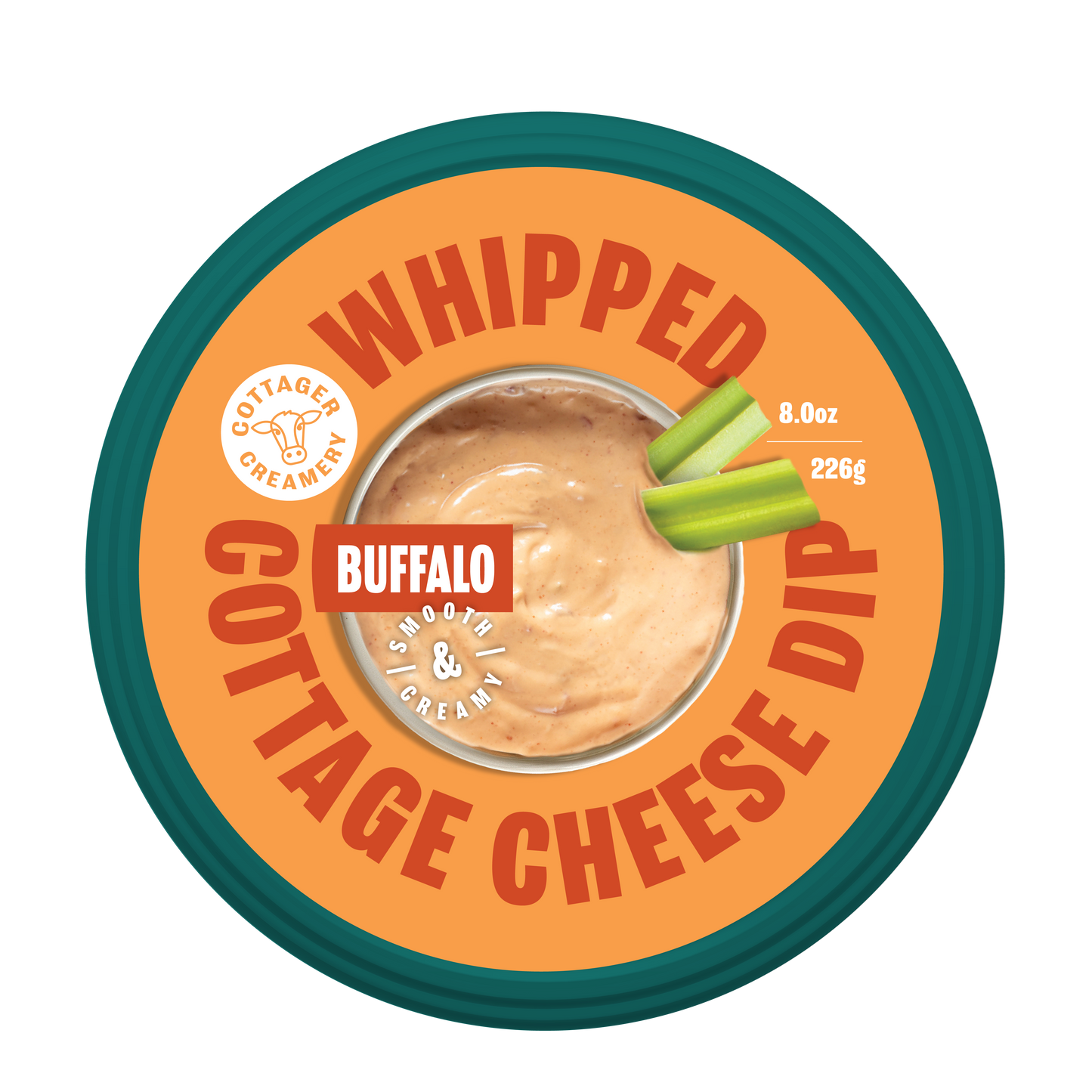 Buffalo Whipped Cottage Cheese Dip